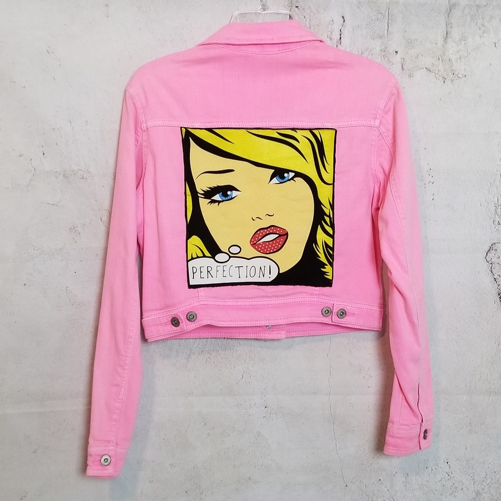 SOLD Upcycled Pop Art Jacket - Picture 1 of 6